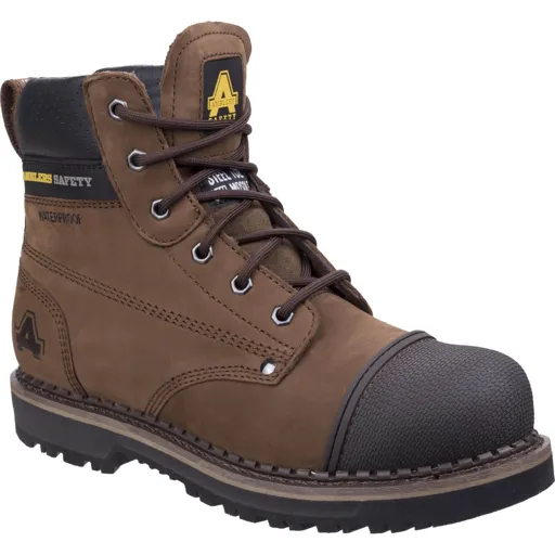 Amblers Mens Safety As233 Scuff Boots - Brown, Size 9