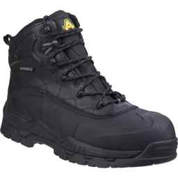 Amblers Mens Safety FS430 Hybrid Waterproof Non-Metal Safety Boots - Black, Size 9