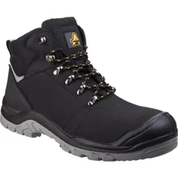 Amblers Mens Safety As252 Lightweight Water Resistant Leather Safety Boots - Black, Size 6.5