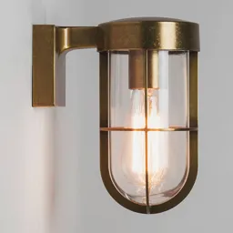 Cabin Wall outdoor wall lamp in antique brass look