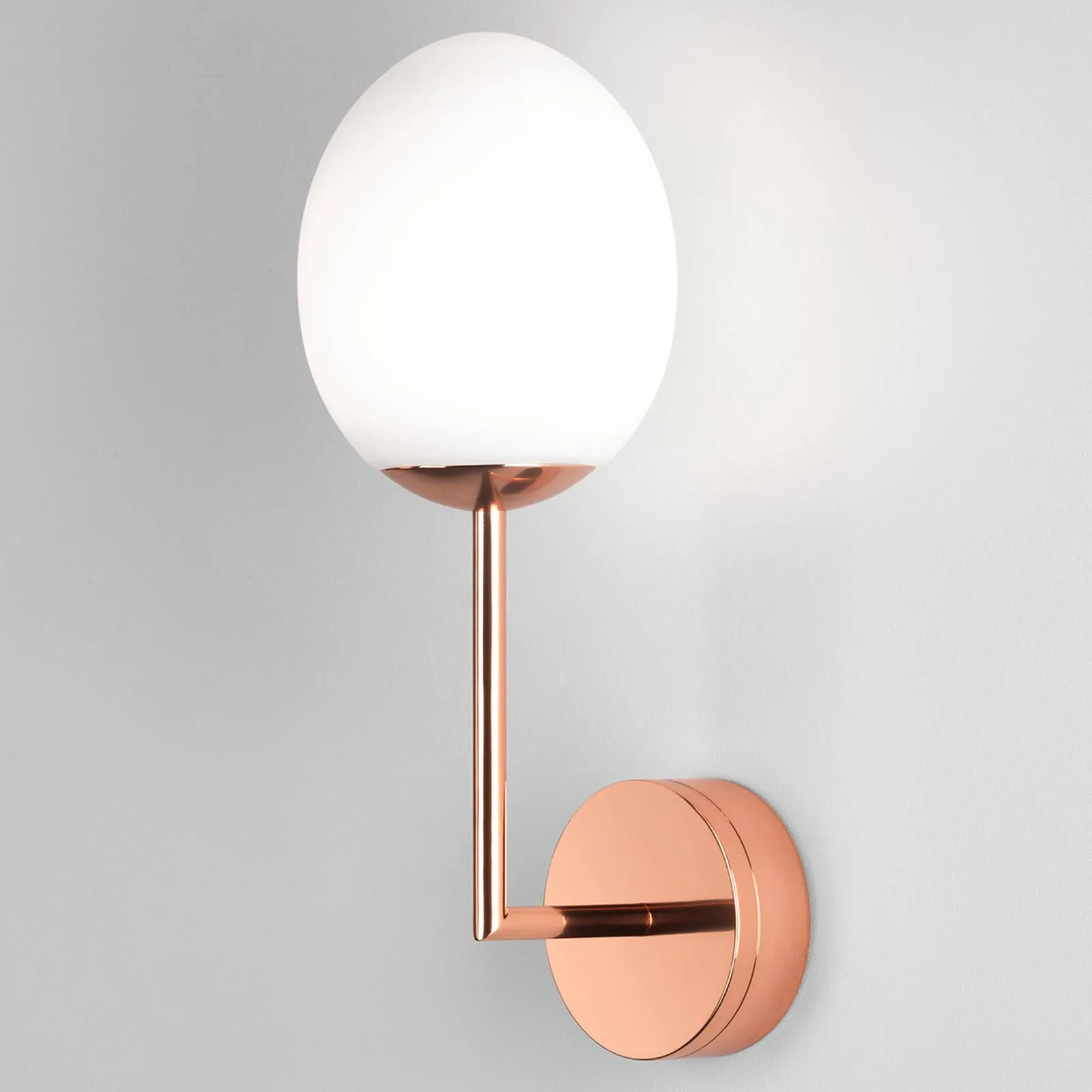 Astro Kiwi LED wall light, polished copper