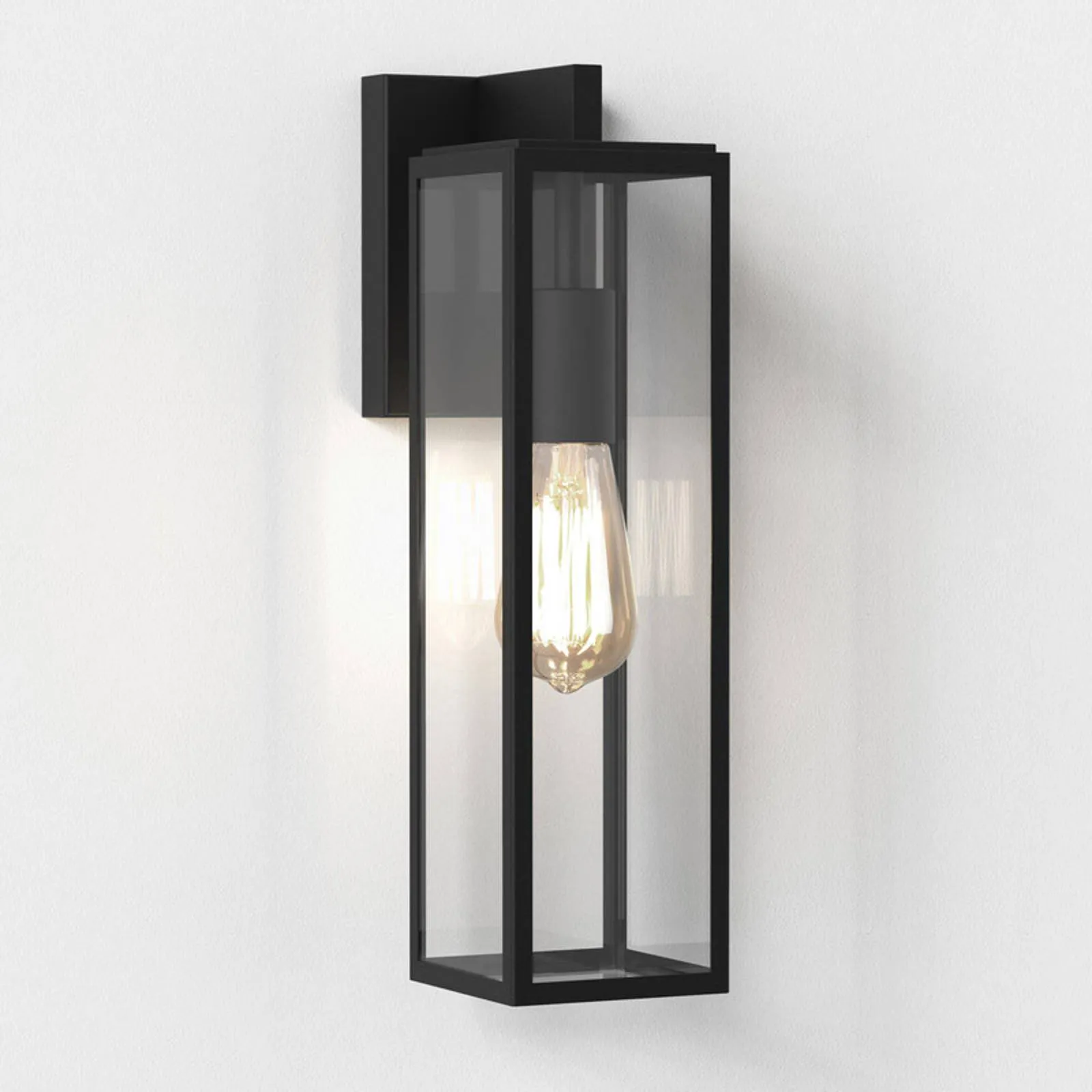 Astro Harvard Lantern outdoor wall light, black