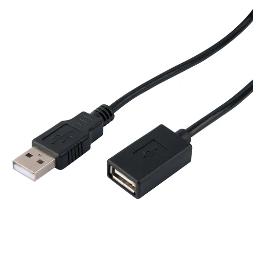 Tristar Black Extension lead with USB, 3m