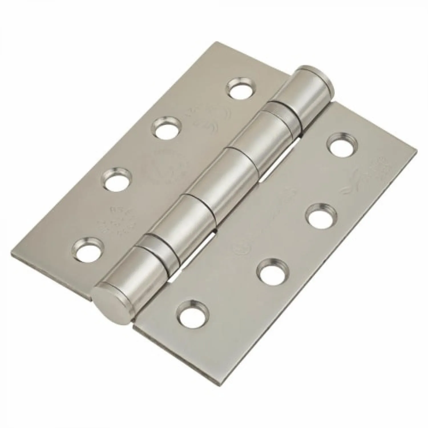 Eurospec Grade 8 Ball Bearing Hinge (Pair) Bright Satin Stainless