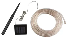 Solar Rope design Solar-powered Warm white 100 LED Outdoor String lights