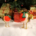 XL Rocking robin Christmas decoration