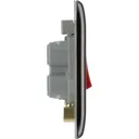 BG Black Nickel 45A 1 way 1 gang Raised slim Cooker Switch with LED Indicator