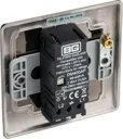 BG Black Nickel Raised slim profile Single 2 way 400W Dimmer switch