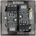 BG Black Nickel Raised slim profile Double 2 way 400W Dimmer switch