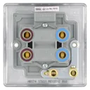 BG Brushed Steel 45A 1 way 1 gang Raised slim Cooker Switch with LED Indicator