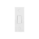 BG White 20A 2 way 1 gang Raised square Architrave Switch