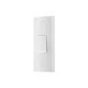 BG White 20A 2 way 1 gang Raised square Architrave Switch