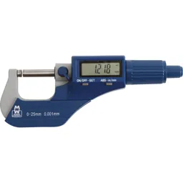 Moore and Wright MW200-01DBL Digital External Micrometer - 0mm - 25mm
