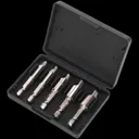 Sealey AK7228 5 Piece HSS Screw and Drill Bit Extractors