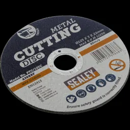 Sealey Metal Cutting Disc - 125mm, 3mm, Pack of 1