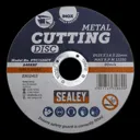 Sealey Metal Cutting Disc - 125mm, 1.6mm, Pack of 1
