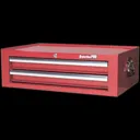 Sealey Superline Pro 2 Drawer Mid Tool Chest - Red