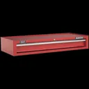Sealey Superline Pro 1 Drawer Heavy Duty Mid Tool Chest - Red