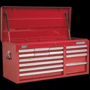 Sealey Superline Pro 14 Drawer Heavy Duty Tool Chest - Red