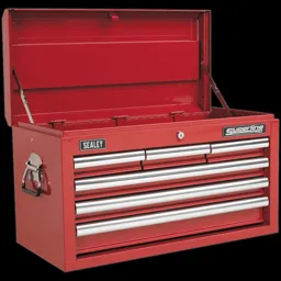 Sealey Superline Pro 6 Drawer Heavy Duty Tool Chest - Red