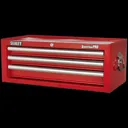 Sealey Superline Pro 3 Drawer Heavy Duty Mid Tool Chest - Red