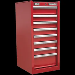 Sealey Superline Pro 8 Drawer Heavy Duty Cabinet Hang On Tool Chest - Red