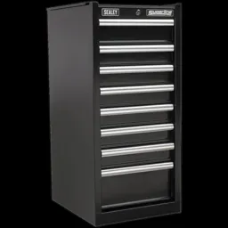Sealey Superline Pro 8 Drawer Heavy Duty Cabinet Hang On Tool Chest - Black