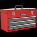 Sealey American Pro 3 Drawer Tool Chest - Red / Grey