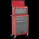 Sealey American Pro 13 Drawer Roller Cabinet and Tool Chest - Red / Grey
