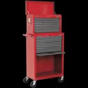 Sealey American Pro 13 Drawer Roller Cabinet and Tool Chest - Red / Grey