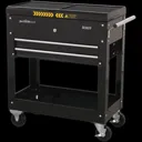 Sealey Mobile Steel Tool and Parts Trolley - Black