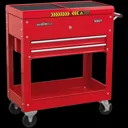 Sealey Mobile Steel Tool and Parts Trolley - Red