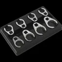 Sealey 8 Piece 1/2" Drive Crow Foot Spanner Set Metric - 1/2"
