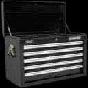 Sealey Superline Pro 10 Drawer Roller Cabinet and Tool Chest + 147 Piece Tool Kit - Black
