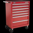 Sealey Superline Pro 15 Drawer Roller Cabinet and Tool Chest + 147 Piece Tool Kit - Red
