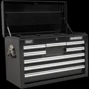 Sealey Superline Pro 15 Drawer Roller Cabinet and Tool Chest + 147 Piece Tool Kit - Black