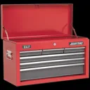 Sealey American Pro 6 Drawer Tool Chest + 97 Piece Tool Kits - Red / Grey