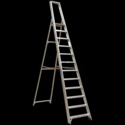 Sealey Industrial Aluminium Step Ladder - 12
