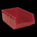 Sealey Plastic Storage Bin 310 x 500 x 190mm - RED, Pack of 6