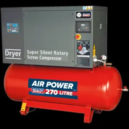 Sealey SSC12710D Low Noise Screw Air Compressor with Dryer 270 Litre - 415v