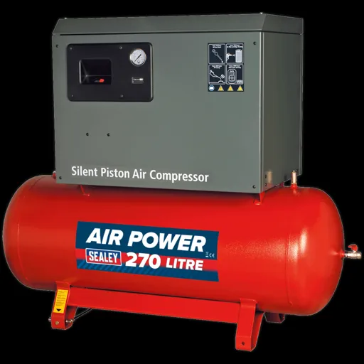 Sealey SAC42755BL Low Noise Air Compressor 270 Litre - 415v