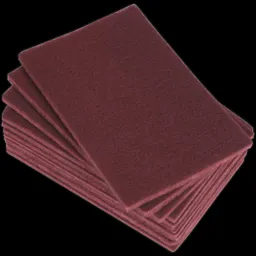 Sealey Abrasive Hand Pads - Medium, Pack of 10