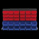 Sealey TPS1218 Bench Mounted Bin Storage System and 30 Bins