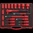 Sealey 20 Piece 1/2" Drive VDE Insulated Socket Set Metric - 1/2"
