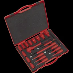 Sealey 20 Piece 1/2" Drive VDE Insulated Socket Set Metric - 1/2"