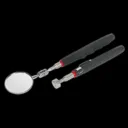 Siegen 2 Piece Telescopic Magnetic Pick Up Tool and Inspection Mirror Set