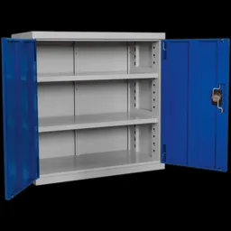 Sealey Premier Industrial Shelving Cabinet 3 Shelf - Blue / Grey