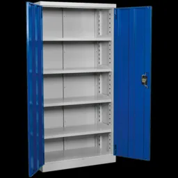 Sealey Premier Industrial Shelving Cabinet 4 Shelf - Blue / Grey