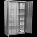 Sealey Extra Wide 5 Shelf Floor Cabinet - Galvanized Steel