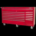 Sealey Superline Pro 12 Drawer Heavy Duty Wide Roller Cabinet - Red